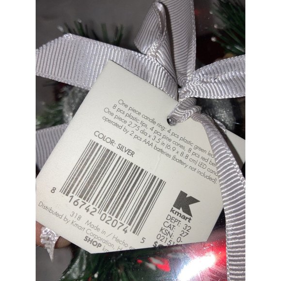 K-Mart LED Candle Gift Set Silver Flameless Battery Operated Home Decor NIB - Picture 4 of 6